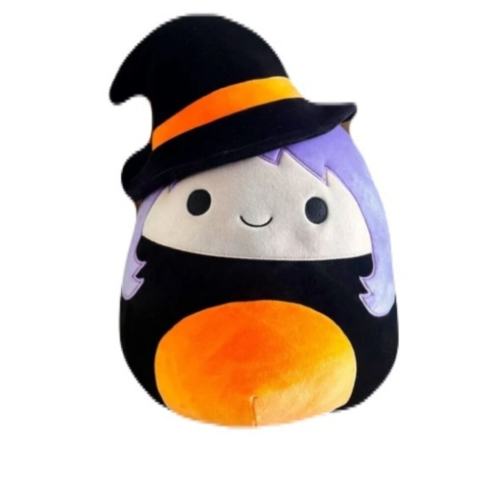 Squishmallow Madeline Witch Plush  12" Kellytoy 2019 Purple Hair Halloween